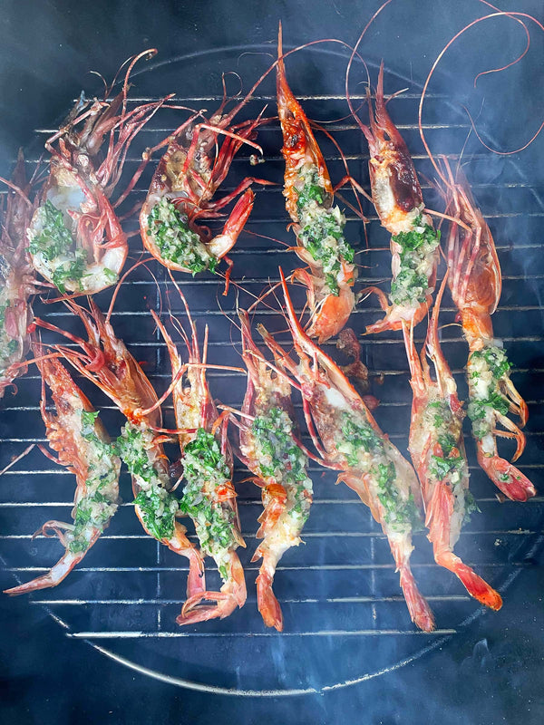 Garlic Butter Grilled Prawns